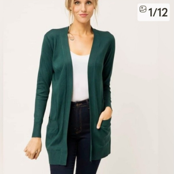 J.Jill Linen/Viscose Knit Open Cardigan Sweater sz S - Picture 1 of 8
